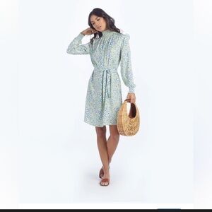 Summersalt The All Dressed Up Mock Neck Dress Long Sleeve Size Medium‎ Yellow